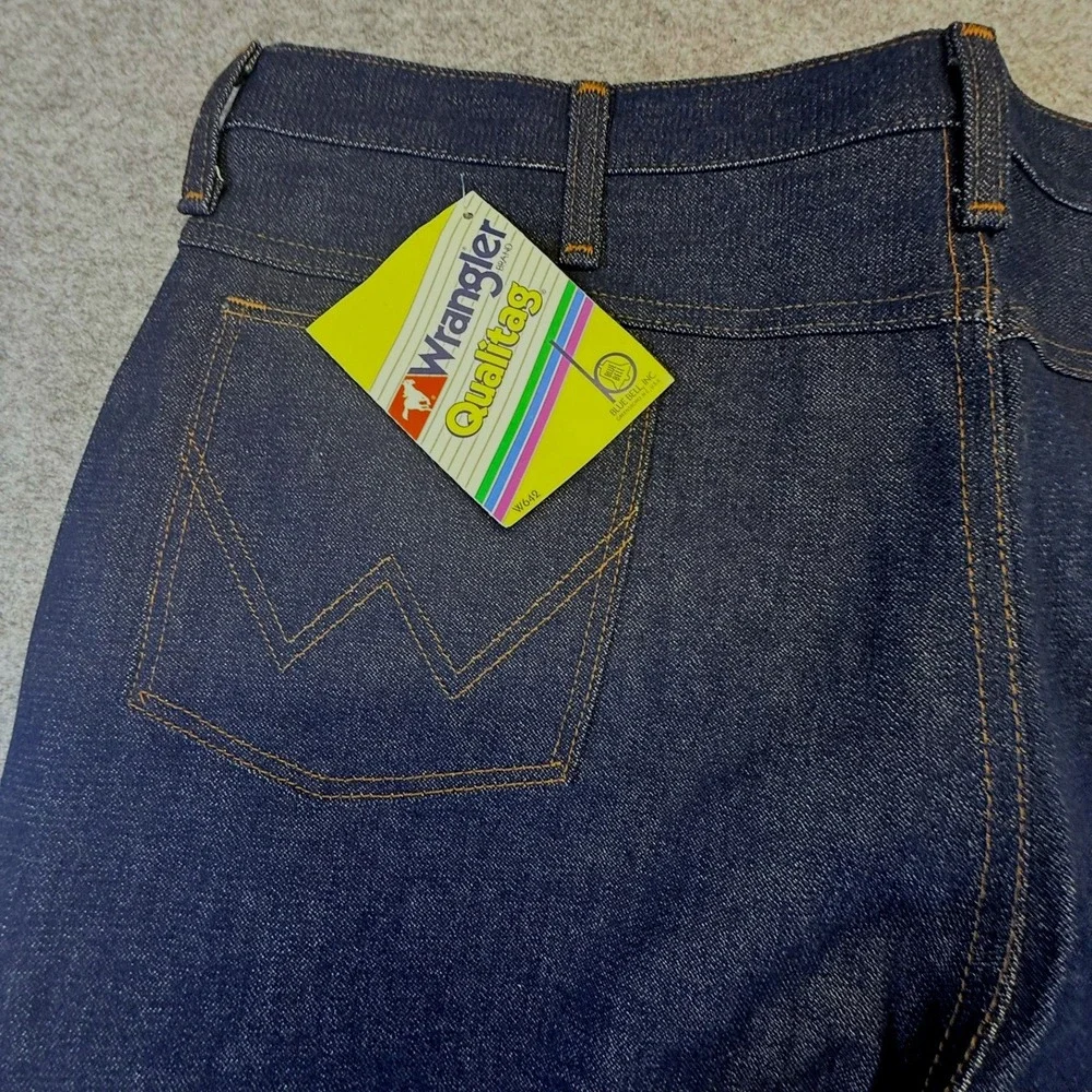 Vintage Wrangler 945DEN Regular Fit Bootcut Jeans Indigo 40x30 Made in USA NWT